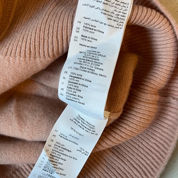 SANDRO PARIS Wool Cardigan Pink Balloon Sleeves - Picture 11 of 12